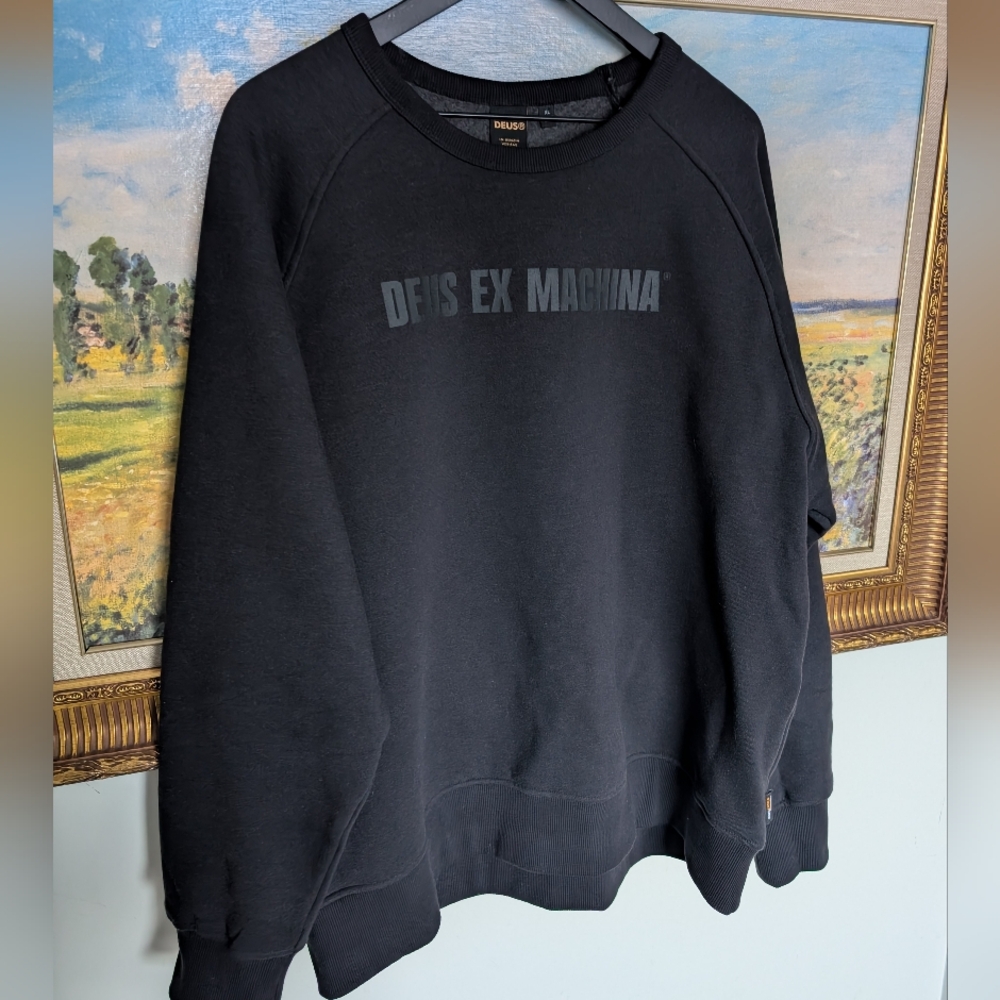 Deus Ex Machina Black Cordura Sweatshirt XL